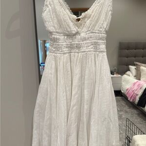 White Flowy FP Dress